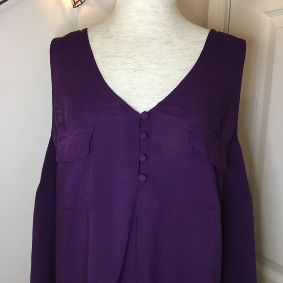 Torrid Tank Purple - 2 - Picture 2 of 3